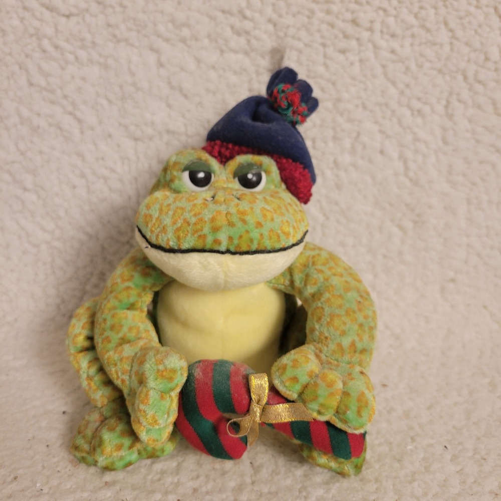 Chosun International Frog Plush Unisex 8in Green Excellent Holiday Christmas Toy
